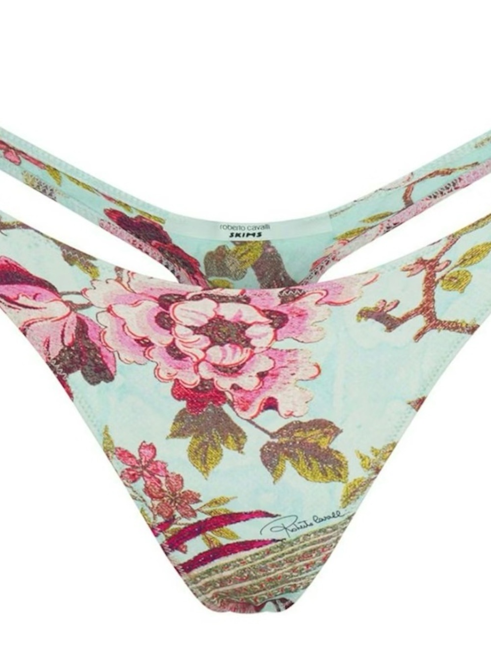 SKIMS Roberto Cavalli Thong Fagianella Print Size Medium
